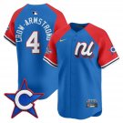 Pete Crow-Armstrong - 4 Blue Red Jersey National League 2025 All Star All Stitched