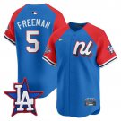 Freddie Freeman - 5 Blue Red Jersey National League 2025 All Star All Stitched