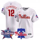 Kyle Schwarber - 12 White Jersey Philadelphia Phillies 2026 All Star All Stitched