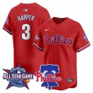 Bryce Harper - 3 Red Jersey Philadelphia Phillies 2026 All Star All Stitched