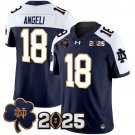 Steve Angeli Navy Alternate Jersey Notre Dame Fighting Irish 2025 CFP Final Patch Vapor Limited
