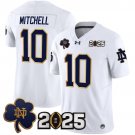 Kris Mitchell White Jersey Notre Dame Fighting Irish 2025 CFP Final Patch Vapor Limited