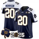 Benjamin Morrison Navy Alternate Jersey Notre Dame Fighting Irish 2025 CFP Final Patch Vapor Limited