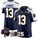 Riley Leonard Navy Alternate Jersey Notre Dame Fighting Irish 2025 CFP Final Patch Vapor Limited