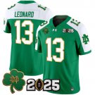 Riley Leonard Green Alternate Jersey Notre Dame Fighting Irish 2025 CFP Final Patch Vapor Limited