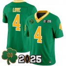 Jeremiyah Love Throwback Jersey Notre Dame Fighting Irish 2025 CFP Final Patch Vapor Limited