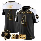 Jeremiyah Love Alternate Jersey Notre Dame Fighting Irish 2025 CFP Final Patch Gold All Stitched