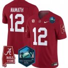 Joe Namath Jersey #12 Alabama Crimson Tide 2025 ReliaQuest Bowl Crimson