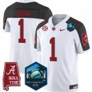 Nick Saban Jersey #1 Alabama Crimson Tide 2025 ReliaQuest Bowl Inverted