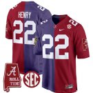 Derrick Henry Jersey Ravens #22 Alabama Crimson Tide Split Football Game