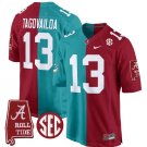 Tua Tagovailoa Jersey #13 Alabama Crimson Tide Split Football Game Stitched
