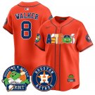 Christian Walker Jersey #8 Houston Astros Orbit Vapor Premier Limited Stitched Orange