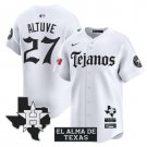 José Altuve Jersey #27 Houston Astros Mexico Tejano Barrio Style Vapor Limited Stitched White