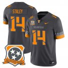 Braylon Staley - 14 Smokey Gray Jersey Tennessee Volunteers 2025 Spirit All Stitched