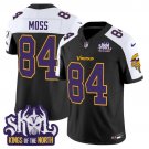 Randy Moss Black Alternate Jersey V2 Minnesota Vikings King Of The North Patch Vapor Limited