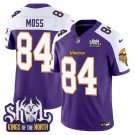 Randy Moss Purple Alternate Jersey V2 Minnesota Vikings King Of The North Patch Vapor Limited