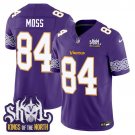 Randy Moss Purple Jersey V2 Minnesota Vikings King Of The North Patch Vapor Limited