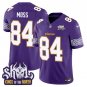 Randy Moss Purple Jersey V2 Minnesota Vikings King Of The North Patch Vapor Limited