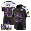 Harrison Smith Black Alternate Jersey V2 Minnesota Vikings King Of The North Patch Vapor Limited