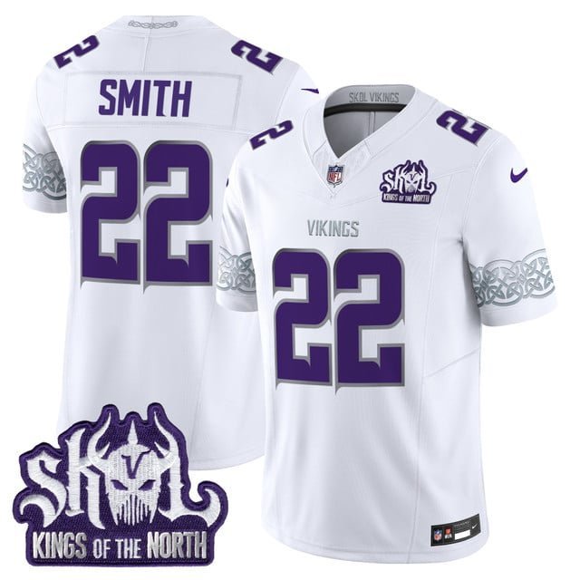 Harrison Smith Winter Warrior Jersey V2 Minnesota Vikings King Of The North Patch Vapor Limited