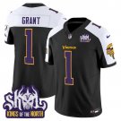 Bud Grant Black Alternate Jersey V2 Minnesota Vikings King Of The North Patch Vapor Limited