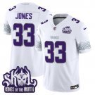 Aaron Jones Winter Warrior Jersey V2 Minnesota Vikings King Of The North Patch Vapor Limited
