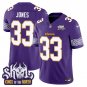 Aaron Jones Purple Jersey V2 Minnesota Vikings King Of The North Patch Vapor Limited