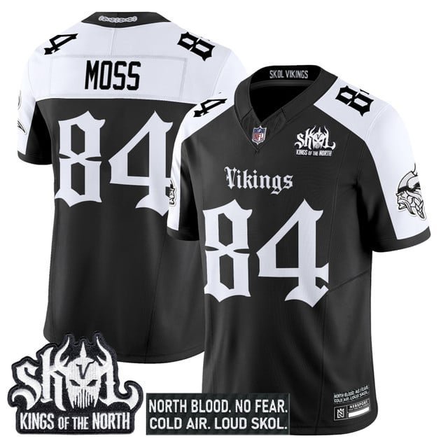 Randy Moss Alternate Jersey Minnesota Vikings 'Gothic Norseblood Edition' Vapor Limited
