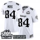 Randy Moss White Jersey Minnesota Vikings 'Gothic Norseblood Edition' Vapor Limited