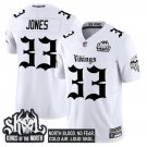 Aaron Jones White Jersey Minnesota Vikings 'Gothic Norseblood Edition' Vapor Limited