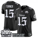 Dallas Turner Black Jersey Minnesota Vikings 'Gothic Norseblood Edition' Vapor Limited