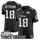 Justin Jefferson Black Jersey Minnesota Vikings 'Gothic Norseblood Edition' Vapor Limited