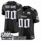 Custom Black Jersey Minnesota Vikings 'Gothic Norseblood Edition' Vapor Limited