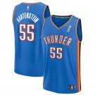 #55 Isaiah Hartenstein Oklahoma City Thunder Basketball Jersey Blue 2025 Finals Patch