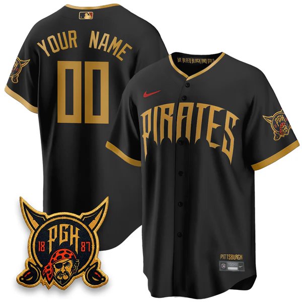 Custom Baseball Jersey Pittsburgh Pirates 2026 City Connect All Stitched