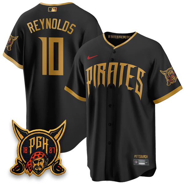 Bryan Reynolds Baseball Jersey Pittsburgh Pirates 2026 City Connect All Stitched