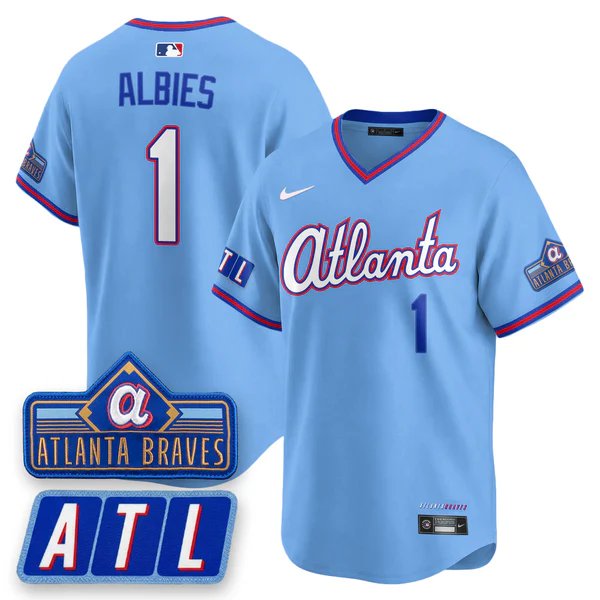 Ozzie Albies V3 Baseball Jersey Atlanta Braves 2026 City Connect All Stitched