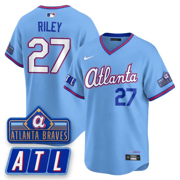 Austin Riley V3 Baseball Jersey Atlanta Braves 2026 City Connect All Stitched