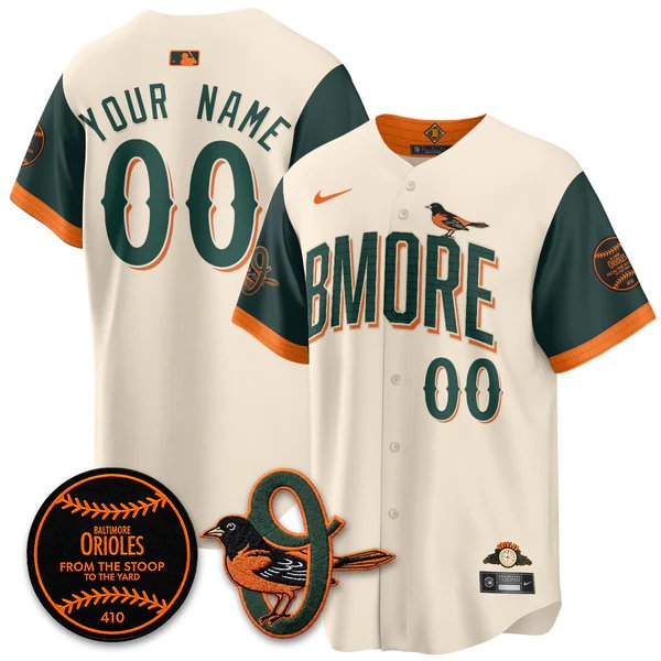 Custom V1 Baseball Jersey BAL 2026 City Connect  All Stitched