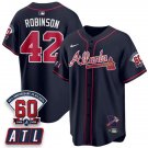 Robinson Navy Baseball Jersey ATL 2026 60th Anniversary All Stitched