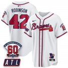 Robinson White Baseball Jersey ATL 2026 60th Anniversary All Stitched