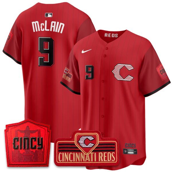 Matt McLain V3 Baseball Jersey CIN 2026 City Connect All Stitched