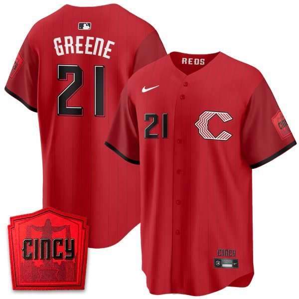 Hunter Greene Baseball Jersey CIN 2026 City Connect All Stitched