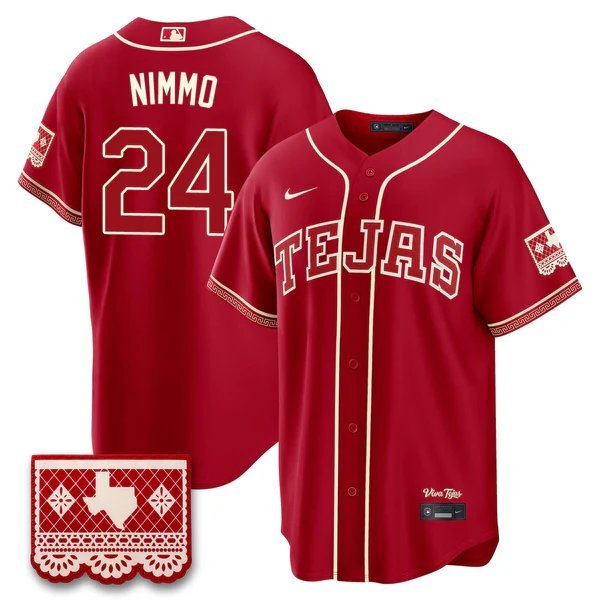 Brandon Nimmo Baseball Jersey TEX 2026 City Connect All Stitched