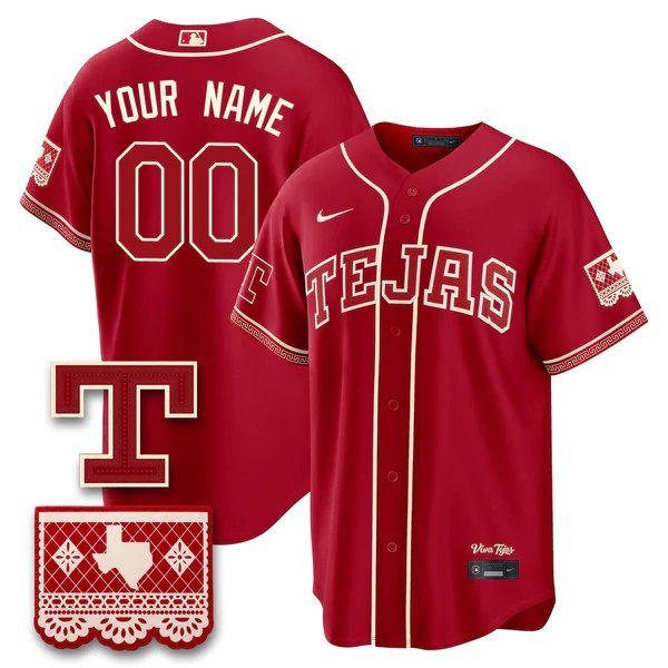 Custom V2 Baseball Jersey TEX 2026 City Connect All Stitched