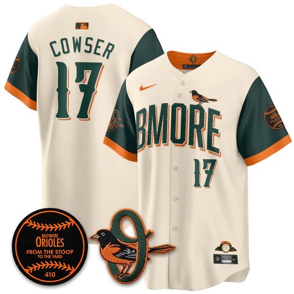 Colton Cowser V1 Baseball Jersey BAL 2026 City Connect All Stitched