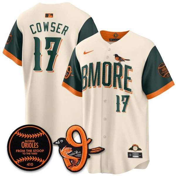 Colton Cowser V3 Baseball Jersey BAL 2026 City Connect All Stitched