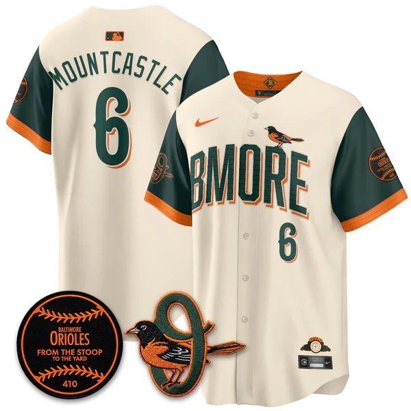 Ryan Mountcastle V1 Baseball Jersey BAL 2026 City Connect All Stitched