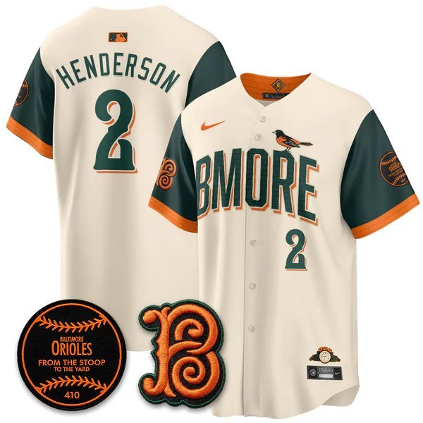 Gunnar Henderson V2 Baseball Jersey BAL 2026 City Connect All Stitched