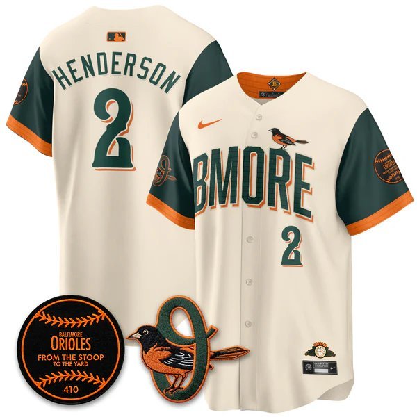 Gunnar Henderson V1 Baseball Jersey BAL 2026 City Connect All Stitched